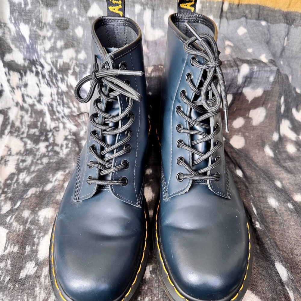 Dr. Martens Blue Lace-Up Boots